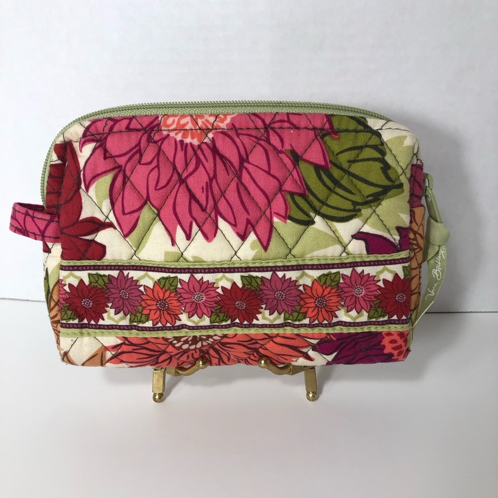 Vera Bradley Hello Dahlia! Pattern Makeup Bag retired pattern